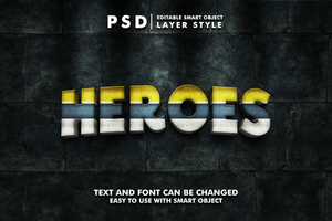 Techno Editable Text Effect psd