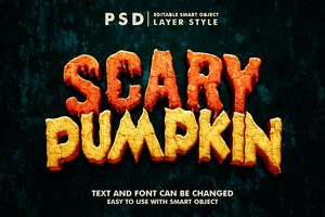 Monster Editable Text Effect psd