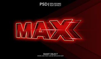 Moving Fast Red With Glow Text Effect psd