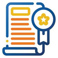 Award Icon. Digital marketing concept. Outline color icon vector