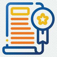 Award Icon. Digital marketing concept. Outline color icon vector