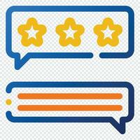 Feedback Icon. Digital marketing concept. Outline color icon vector