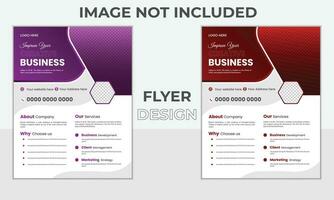 Vector creative business flyer design premium vector.