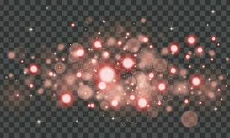 Vector background with red sparkles design