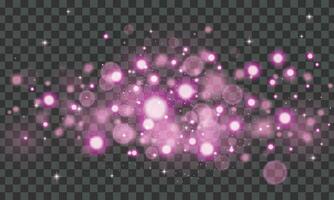 Vector background with pink sparkles design