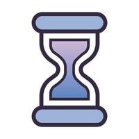 Vector the hourglass is running out of time end of deadline