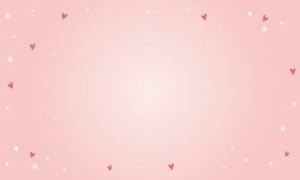 Vector valentines day background with red hearts design