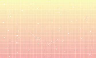 Vector pastel memphis blog banner template. with white retro stars abstract background in y2k aesthetic