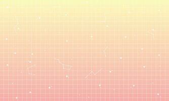 Vector pastel memphis blog banner template. with white retro stars abstract background in y2k aesthetic