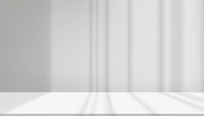 Background Grey Wall Studio with Shadow lines, light on Cement floor Surface Texture,Empty Mockup Kitchen Room with Podium Display,Top Shelf Bar,Backdrop Concrete background,Cosmetic Product Present