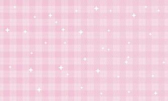 Vector plaid fabric texture pink color seamless pattern vector illustration background