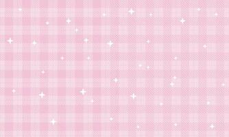 Vector plaid fabric texture pink color seamless pattern vector illustration background