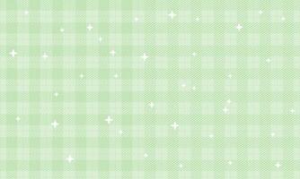 Vector plaid fabric texture green color seamless pattern vector illustration background