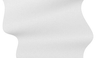 Vector abstract background with distorted line shapes on a white background monochrome sound line waves