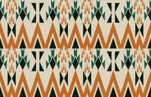 Ethnic abstract ikat art. Aztec ornament print. geometric ethnic pattern seamless  color oriental.  Design for background ,curtain, carpet, wallpaper, clothing, wrapping, Batik, vector illustration.