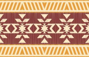 Ethnic abstract ikat art. Aztec ornament print. geometric ethnic pattern seamless  color oriental.  Design for background ,curtain, carpet, wallpaper, clothing, wrapping, Batik, vector illustration.