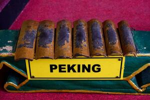 Batu - Indonesia, October 08, 2023. One of the gamelan musical instruments, named Peking, comes from Surakarta. photo