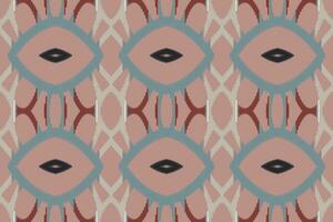 Ikat Seamless Pattern Embroidery Background. Ikat Pattern Geometric Ethnic Oriental Pattern traditional.aztec Style Abstract Vector illustration.design Texture,fabric,clothing,wrapping,sarong.