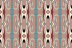 Ikat Seamless Pattern Embroidery Background. Ikat Print Geometric Ethnic Oriental Pattern Traditional. Ikat Aztec Style Abstract Design for Print Texture,fabric,saree,sari,carpet. vector
