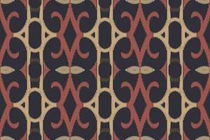 Motif Ikat Paisley Embroidery Background. Ikat Texture Geometric Ethnic Oriental Pattern Traditional. Ikat Aztec Style Abstract Design for Print Texture,fabric,saree,sari,carpet. vector