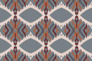 Ikat Damask Embroidery Background. Ikat Stripe Geometric Ethnic Oriental Pattern Traditional. Ikat Aztec Style Abstract Design for Print Texture,fabric,saree,sari,carpet. vector