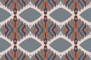 Ikat Damask Embroidery Background. Ikat Stripe Geometric Ethnic Oriental Pattern Traditional. Ikat Aztec Style Abstract Design for Print Texture,fabric,saree,sari,carpet. vector