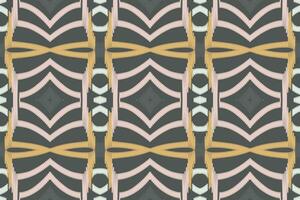 Ikat Fabric Paisley Embroidery Background. Ikat Seamless Pattern Geometric Ethnic Oriental Pattern Traditional. Ikat Aztec Style Abstract Design for Print Texture,fabric,saree,sari,carpet. vector