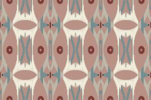 Ikat Seamless Pattern Embroidery Background. Ikat Patterns Geometric Ethnic Oriental Pattern traditional.aztec Style Abstract Vector design for Texture,fabric,clothing,wrapping,sarong.