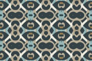 Ikat Fabric Paisley Embroidery Background. Ikat Background Geometric Ethnic Oriental Pattern Traditional. Ikat Aztec Style Abstract Design for Print Texture,fabric,saree,sari,carpet. vector