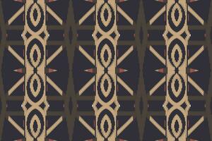 Motif Ikat Paisley Embroidery Background. Ikat Triangle Geometric Ethnic Oriental Pattern Traditional. Ikat Aztec Style Abstract Design for Print Texture,fabric,saree,sari,carpet. vector