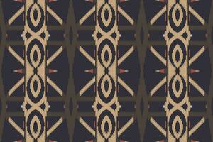 motivo ikat cachemir bordado antecedentes. ikat triángulo geométrico étnico oriental modelo tradicional. ikat azteca estilo resumen diseño para impresión textura,tela,sari,sari,alfombra. vector