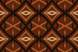 Ikat Damask Embroidery Background. Ikat Designs Geometric Ethnic Oriental Pattern traditional.aztec Style Abstract Vector illustration.design for Texture,fabric,clothing,wrapping,sarong.
