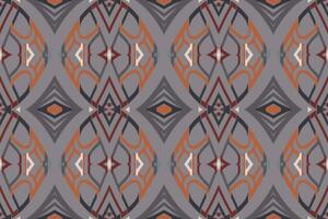 ikat floral cachemir bordado antecedentes. ikat marco geométrico étnico oriental modelo tradicional. ikat azteca estilo resumen diseño para impresión textura,tela,sari,sari,alfombra. vector