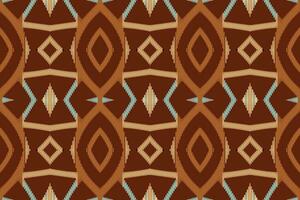 Ikat Damask Embroidery Background. Ikat Damask Geometric Ethnic Oriental Pattern traditional.aztec Style Abstract Vector illustration.design for Texture,fabric,clothing,wrapping,sarong.