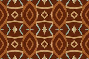 Ikat Damask Embroidery Background. Ikat Damask Geometric Ethnic Oriental Pattern traditional.aztec Style Abstract Vector illustration.design for Texture,fabric,clothing,wrapping,sarong.