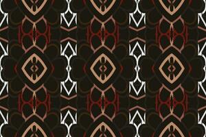 Ikat Floral Paisley Embroidery Background. Ikat Fabric Geometric Ethnic Oriental Pattern Traditional. Ikat Aztec Style Abstract Design for Print Texture,fabric,saree,sari,carpet. vector