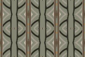 Ikat Seamless Pattern Embroidery Background. Ikat Fabric Geometric Ethnic Oriental Pattern Traditional. Ikat Aztec Style Abstract Design for Print Texture,fabric,saree,sari,carpet. vector