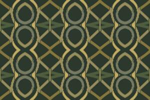 Motif Ikat Paisley Embroidery Background. Ikat Frame Geometric Ethnic Oriental Pattern Traditional. Ikat Aztec Style Abstract Design for Print Texture,fabric,saree,sari,carpet. vector