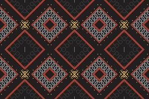 Ethnic pattern Philippine textile. traditional pattern African art It is a pattern created by combining geometric shapes. Create beautiful fabric patterns. Design for print. vector