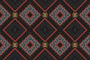 Ethnic pattern Philippine textile. traditional pattern African art It is a pattern created by combining geometric shapes. Create beautiful fabric patterns. Design for print. vector