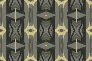 Ikat Paisley Pattern Embroidery Background. Ikat Patterns Geometric Ethnic Oriental Pattern traditional.aztec Style Abstract Vector illustration.design for Texture,fabric,clothing,wrapping,sarong.