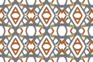 Ikat Paisley Pattern Embroidery Background. Ikat Stripes Geometric Ethnic Oriental Pattern Traditional. Ikat Aztec Style Abstract Design for Print Texture,fabric,saree,sari,carpet. vector