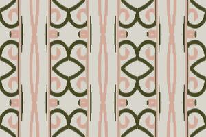 Ikat Paisley Pattern Embroidery Background. Ikat Designs Geometric Ethnic Oriental Pattern Traditional. Ikat Aztec Style Abstract Design for Print Texture,fabric,saree,sari,carpet. vector