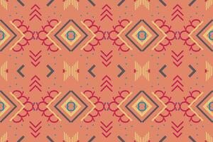 Ethnic pattern background. traditional patterned Native American art It is a pattern created by combining geometric shapes. Create beautiful fabric patterns. Design for print. vector