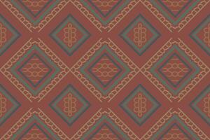 Simple ethnic design in the Philippines. traditional pattern African art It is a pattern created by combining geometric shapes. Create beautiful fabric patterns. Design for print. vector