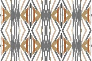 Ikat Paisley Pattern Embroidery Background. Ikat Print Geometric Ethnic Oriental Pattern traditional.aztec Style Abstract Vector illustration.design for Texture,fabric,clothing,wrapping,sarong.