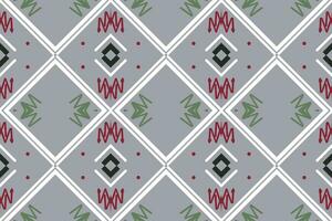 Simple ethnic design. Traditional ethnic pattern design It is a pattern created by combining geometric shapes. Create beautiful fabric patterns. Design for print. vector