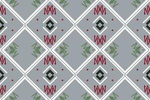 Simple ethnic design. Traditional ethnic pattern design It is a pattern created by combining geometric shapes. Create beautiful fabric patterns. Design for print. vector