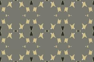 Ikat Paisley Pattern Embroidery Background. Ikat Frame Geometric Ethnic Oriental Pattern Traditional. Ikat Aztec Style Abstract Design for Print Texture,fabric,saree,sari,carpet. vector