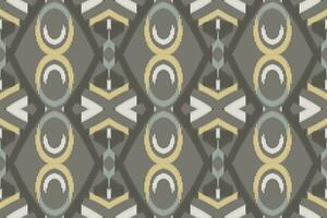 Ikat Paisley Pattern Embroidery Background. Ikat Flowers Geometric Ethnic Oriental Pattern Traditional. Ikat Aztec Style Abstract Design for Print Texture,fabric,saree,sari,carpet. vector